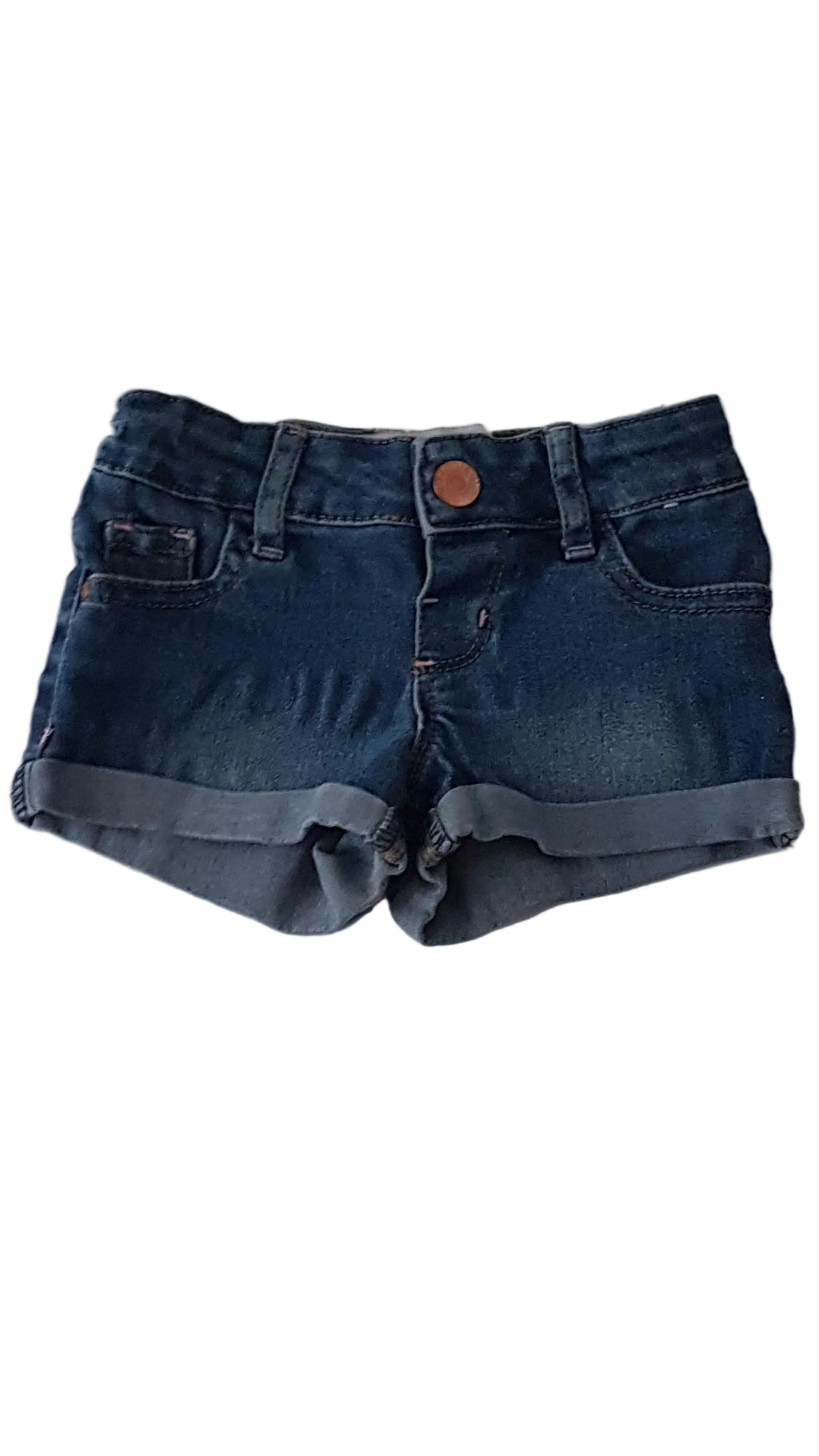 DENIM CO. PUHA FARMER  KISLÁNY RÖVIDNADRÁG  ÁLLÍTHATÓ GUMIS DERÉKRÉSSZEL 92