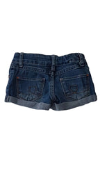 DENIM CO. PUHA FARMER  KISLÁNY RÖVIDNADRÁG  ÁLLÍTHATÓ GUMIS DERÉKRÉSSZEL 92