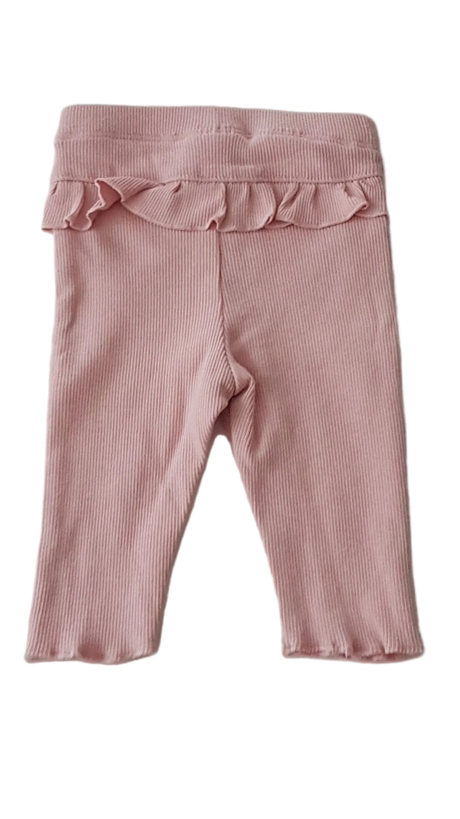 H&M FODROS, PÚDER SZÍNŰ ,ORGANIKUS PAMUT KISLÁNY  LEGGINGS 56 Main Image