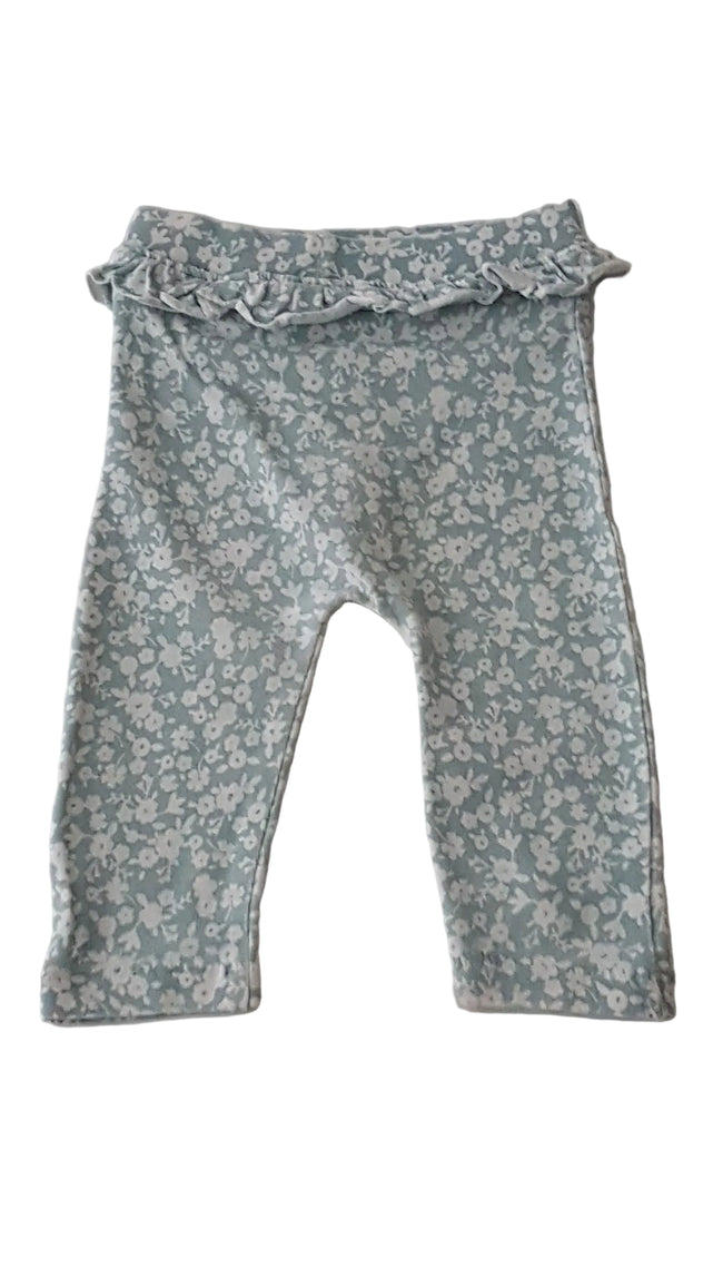 MATALAN MENTA SZÍNŰ , FODROS KISLÁNY LEGGINGS 56-62 Hover Image