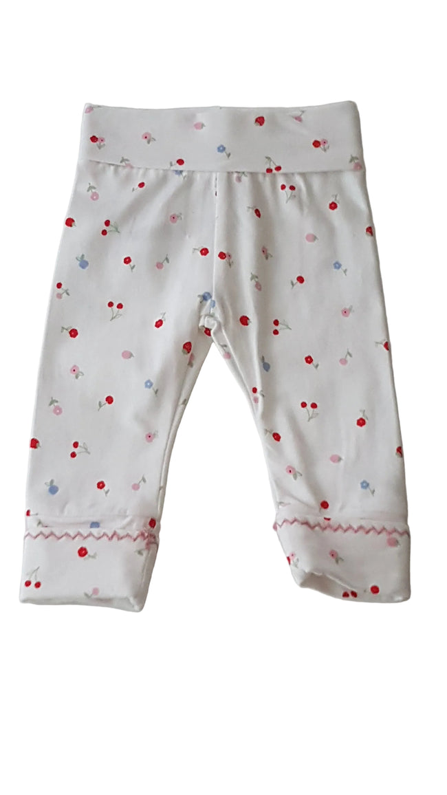 ÚJ NUTMEG CSERESZNYÉS-VIRÁGOS KISLÁNY LEGGINGS 62 Hover Image