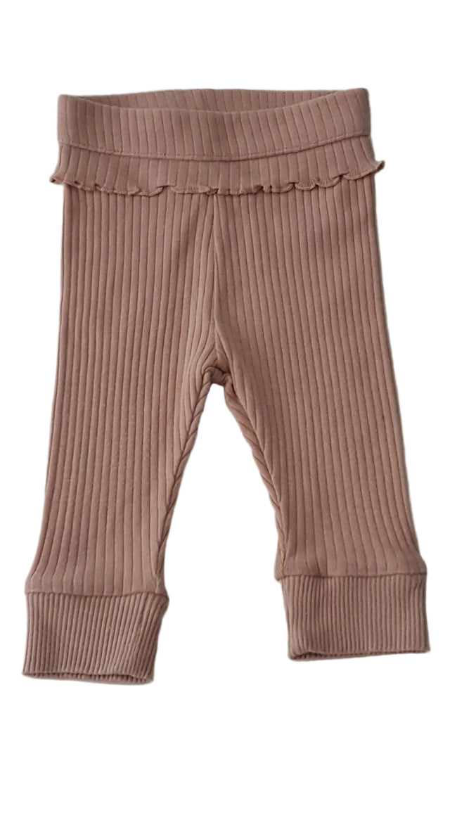 ERC FRANCIA DESIGNER BORDÁZOTT, PÚDER SZÍNŰ KISLÁNY LEGGINGS  62-68 Hover Image