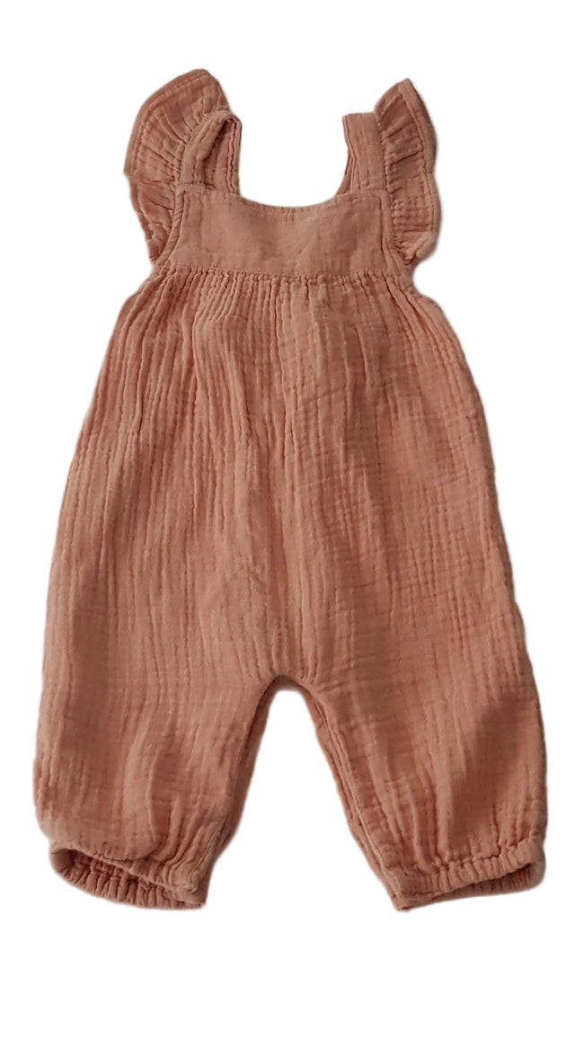 TU PÚDER SZÍNŰ KISLÁNY JUMPSUIT 62-68 Hover Image