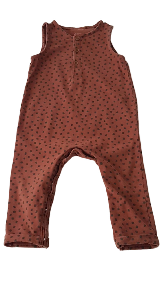 MATALAN TÉGLA SZÍNŰ KISFIÚ JUMPSUIT  80 Hover Image