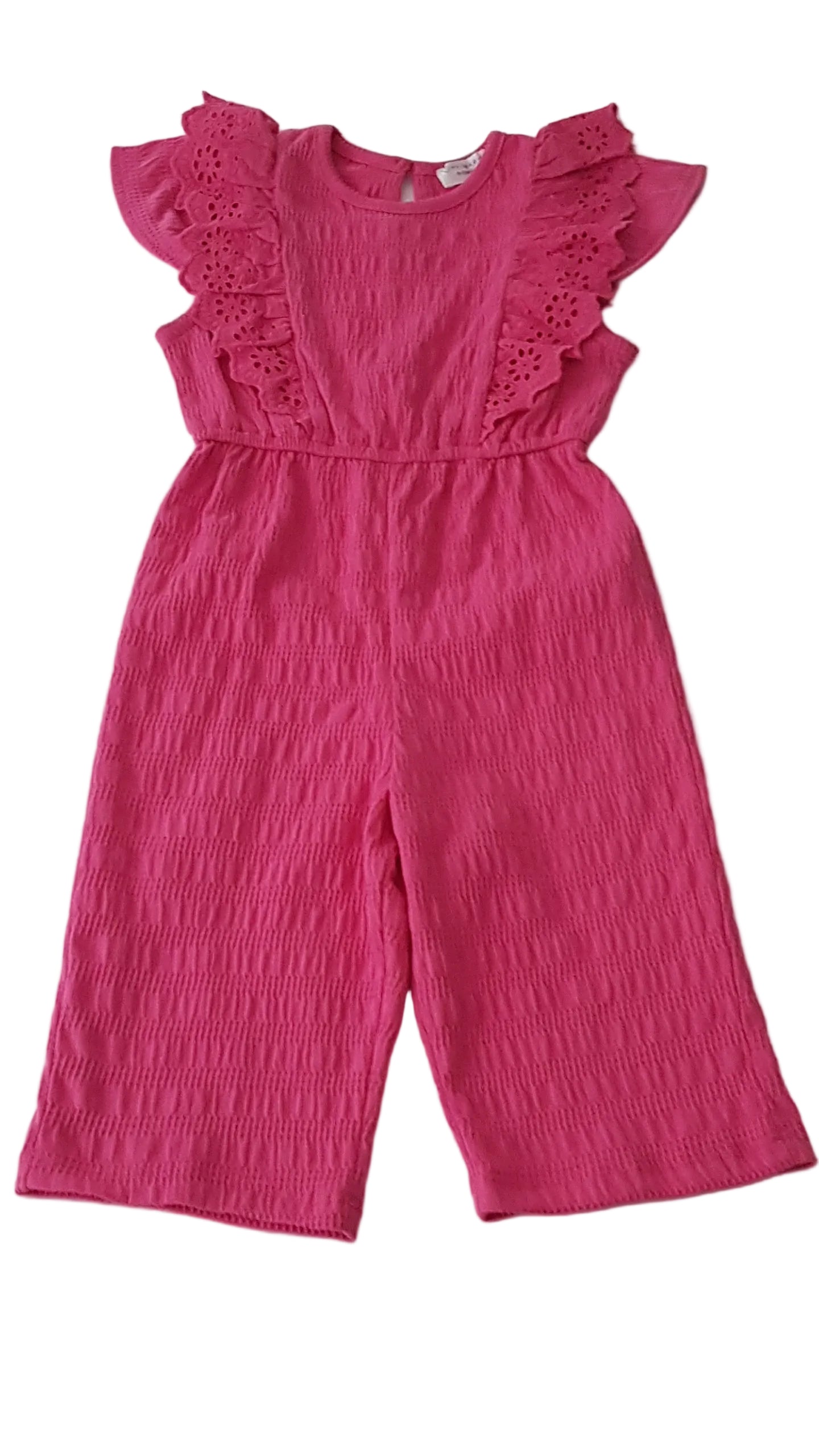 ÚJ PRIMARK MÁLNA SZÍNŰ, MADEIRÁS, CSINI KISLÁNY JUMPSUIT  80