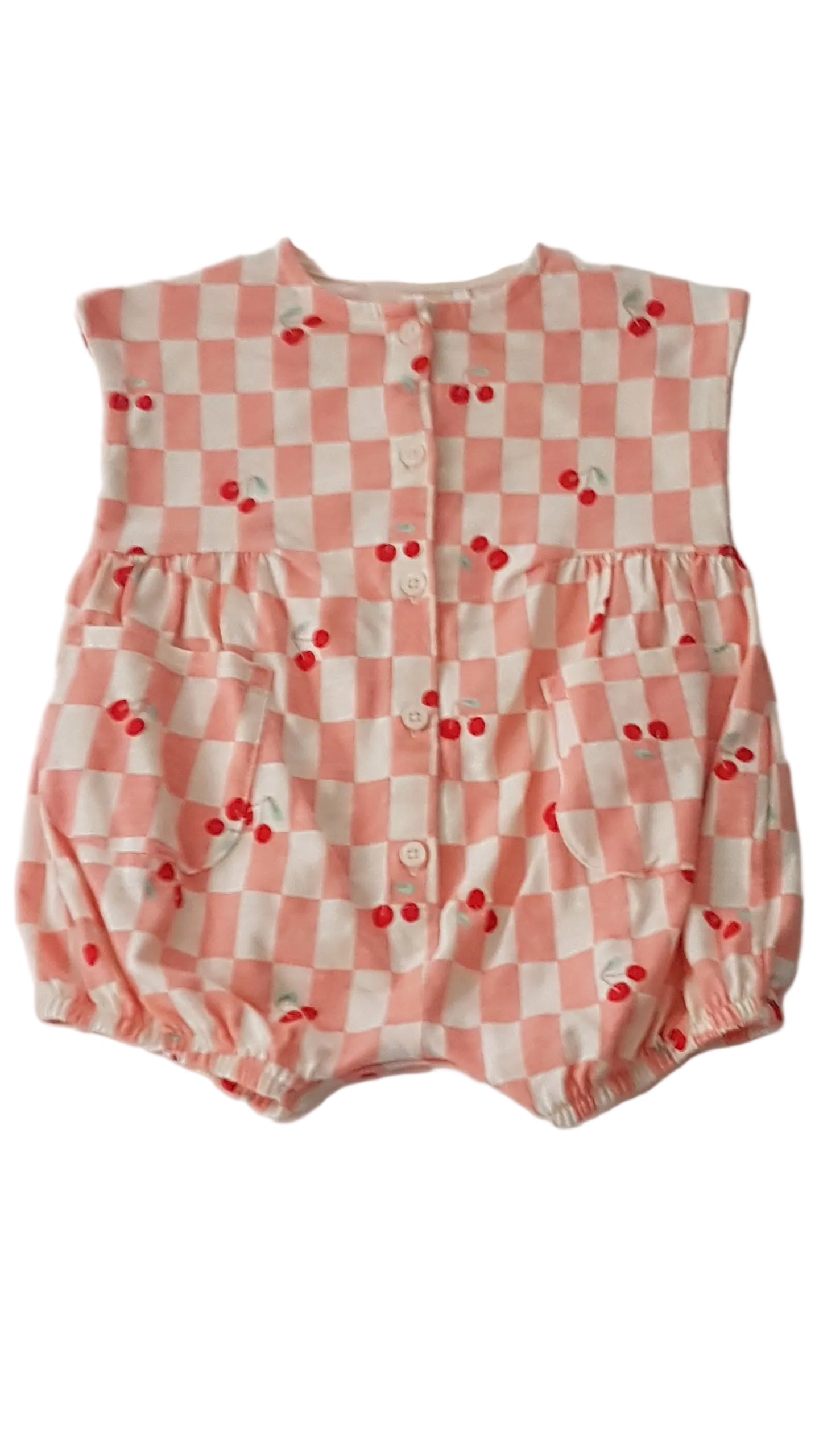 ÚJ NEXT CSERESZNYÉS KISLÁNY PLAYSUIT 62