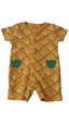 ÚJ TU ANANÁSZ MINTÁS KISLÁNY PLAYSUIT 62-68