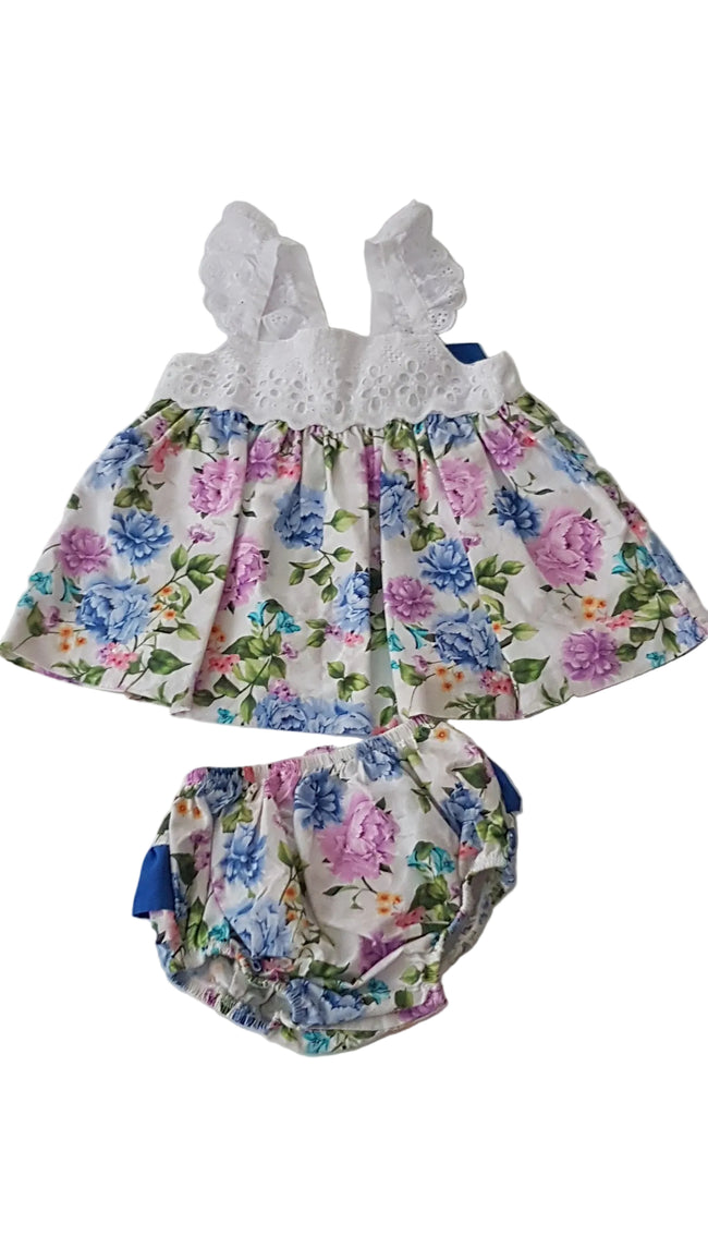 SPANISH DESIGNER GYÖNYÖRŰ  ALKALMI KISLÁNY RUHA 80-86 Hover Image