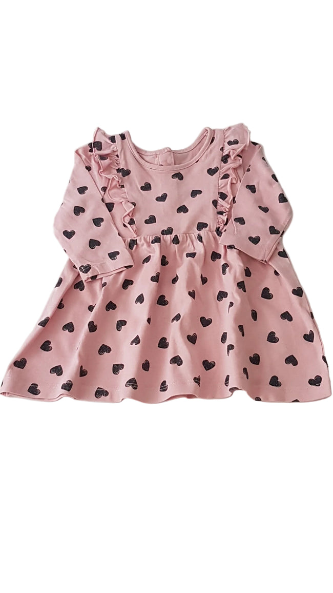 MATALAN SZÍVECSKÉS KISLÁNY RUHA 68 Hover Image