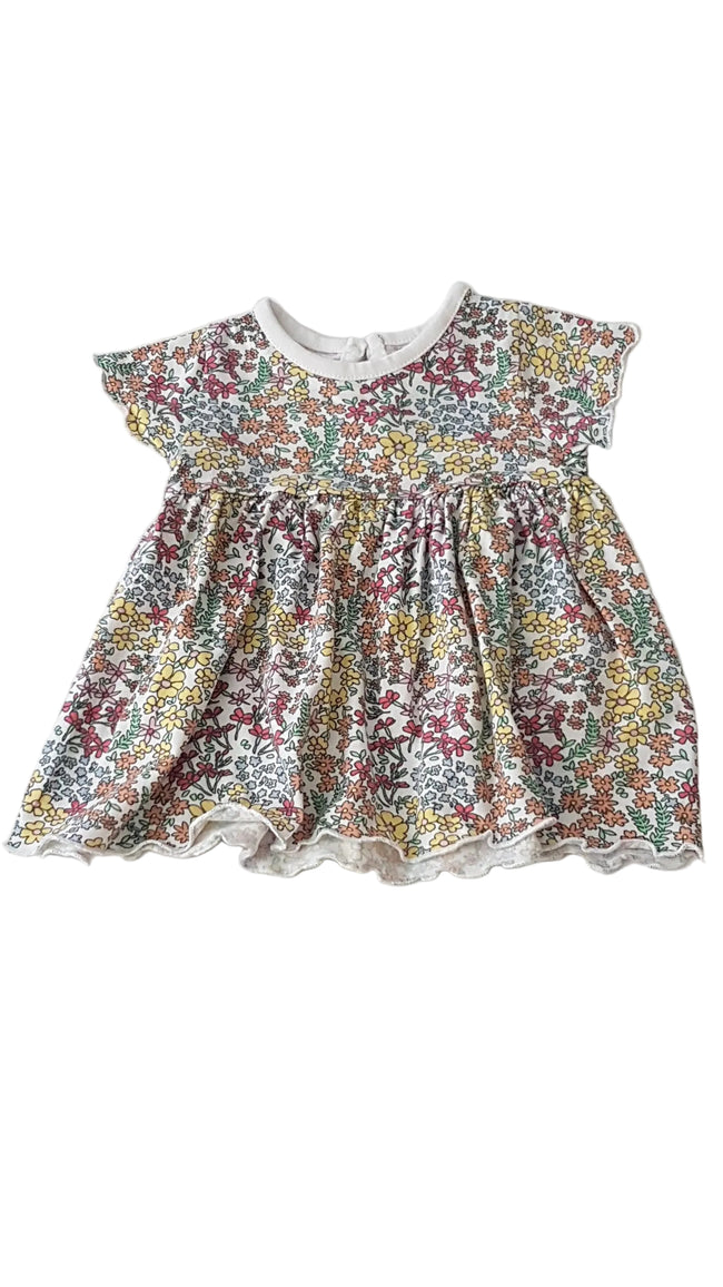 PRIMARK SZÍNES VIRÁGOS KISLÁNY RUHÁCSKA 62 Hover Image