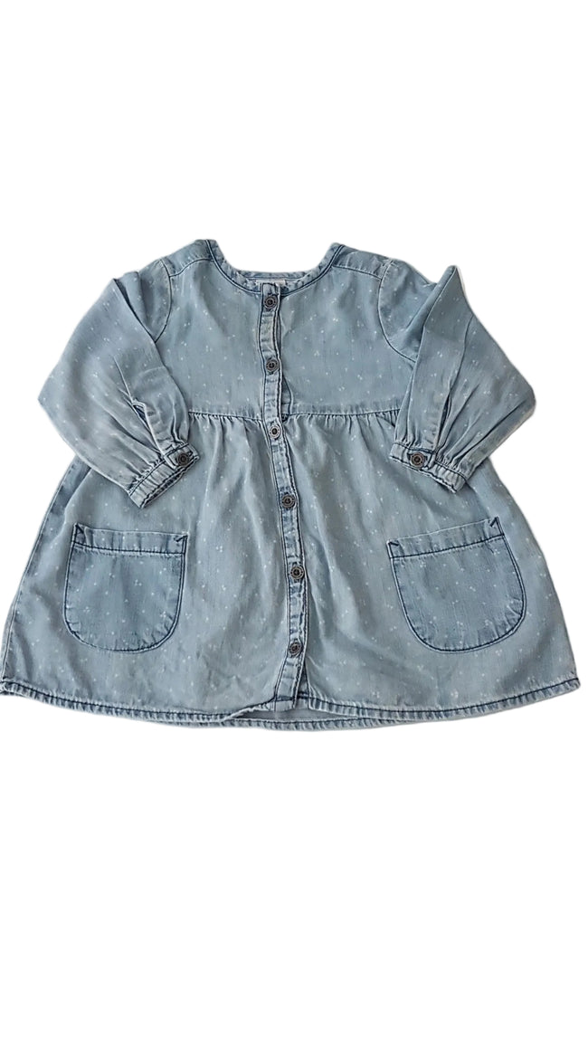H&M KOPTATOTT, PUHA KISLÁNY FARMERRUHA   74 Hover Image