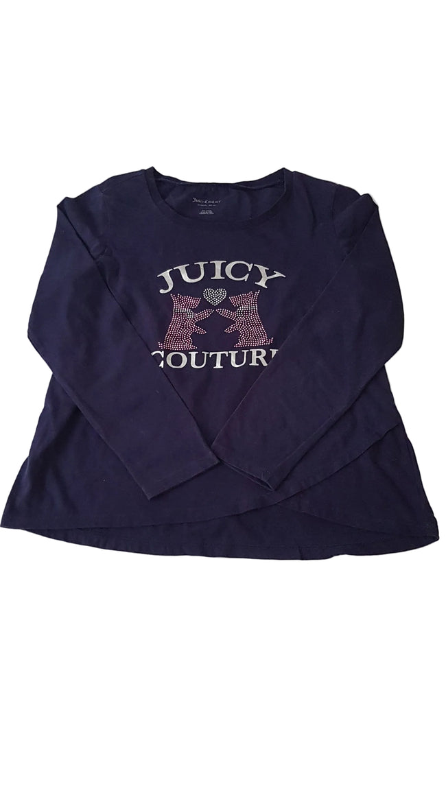 JUICY COUTURE DESIGNER SÖTÉTKÉK SZÍNŰ, CSILLOGÓS KISLÁNY FELSŐ 158-164 Hover Image