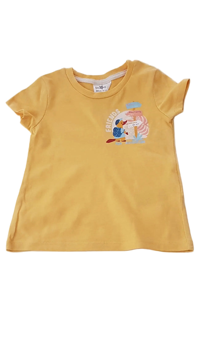 SO CUTE SÁRGA SZÍNŰ, FRIENDS FELIRATOS UNISEX PÓLÓ 80 Hover Image
