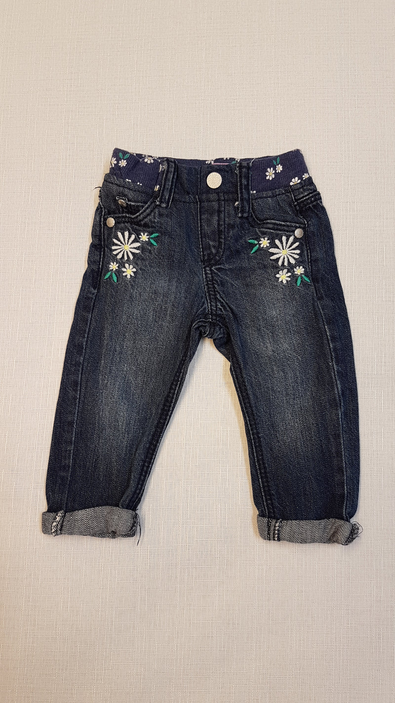 F&F ÚJ VIRÁGMINTÁS TRENDI BABY FARMERNADRÁG 68