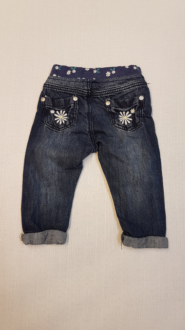 F&F ÚJ VIRÁGMINTÁS TRENDI BABY FARMERNADRÁG 68 Main Image