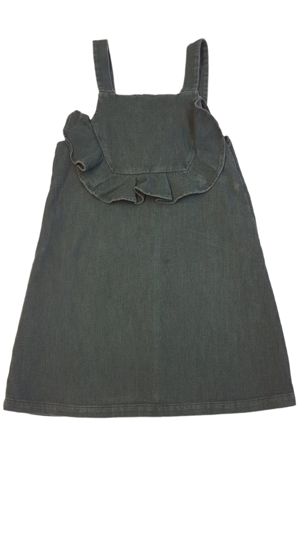 ZARA GIRL SÖTÉT ZÖLD BÁRSONY KISLÁNY KANTÁROS RUHA