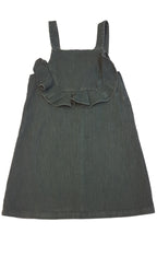 ZARA GIRL SÖTÉT ZÖLD BÁRSONY KISLÁNY KANTÁROS RUHA