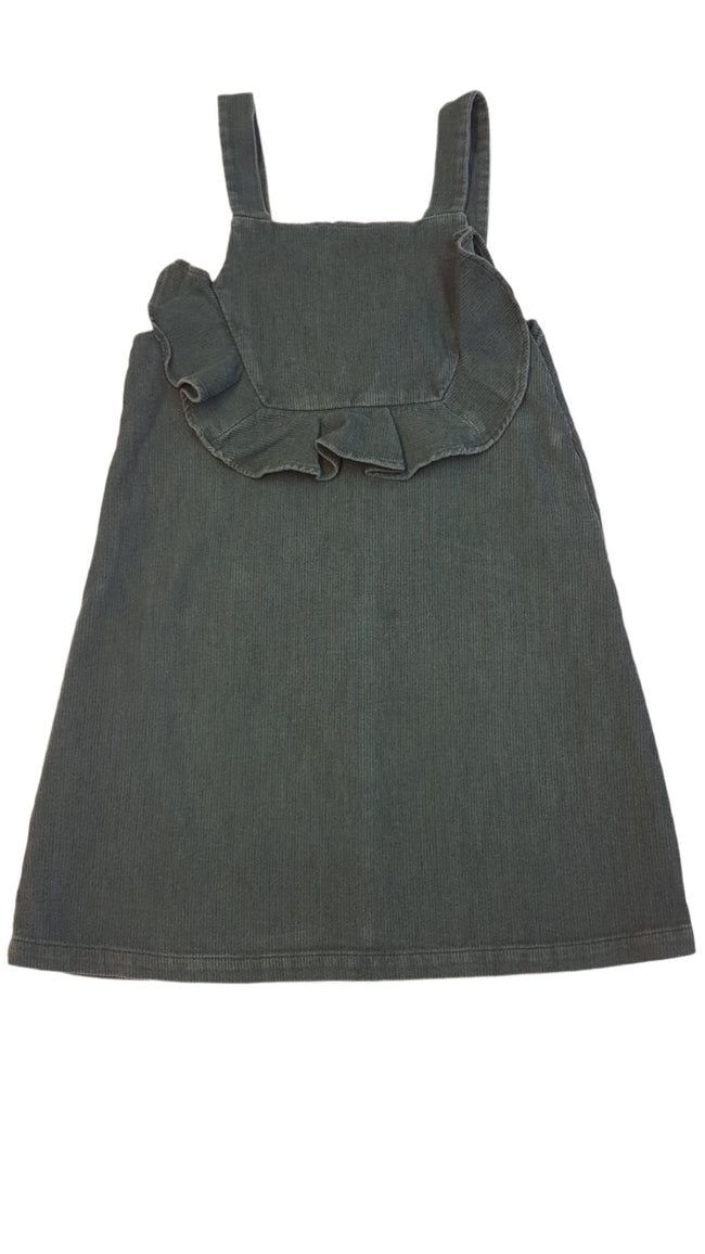 ZARA GIRL SÖTÉT ZÖLD BÁRSONY KISLÁNY KANTÁROS RUHA Hover Image