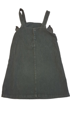 ZARA GIRL SÖTÉT ZÖLD BÁRSONY KISLÁNY KANTÁROS RUHA