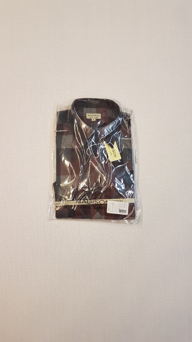 CIMKÉS MADISON DIVATOS HOSSZÚ UJJÚ KOCKÁS ING Hover Image