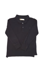 ZARA BOYS TRENDI  SÖTÉTKÉK SZÍNŰ , HOSSZÚ UJJÚ GALLÉROS PÓLÓ