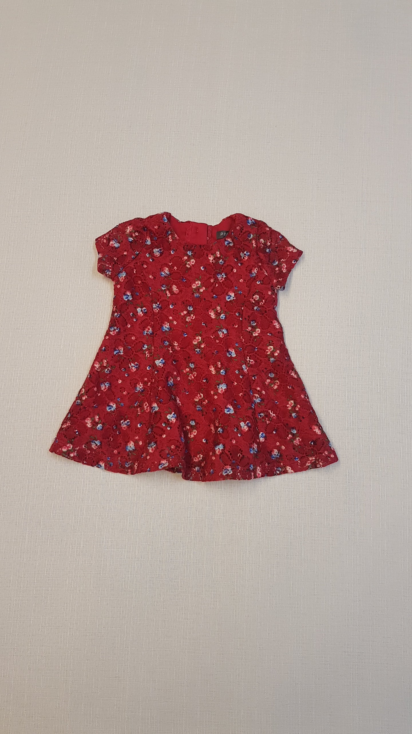 PRIMARK APRÓVIRÁGMINTÁS, CSIPKÉS BABY RUHÁCSKA