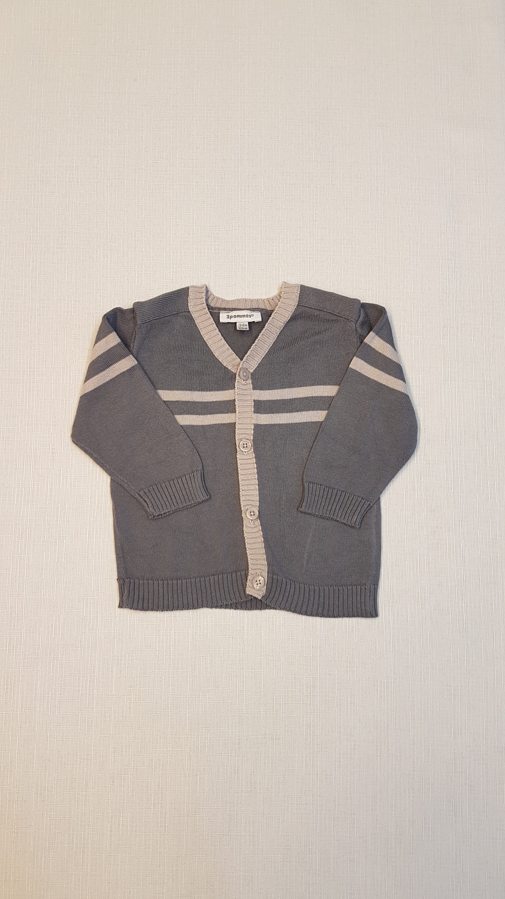 ELEGÁNS, CSÍKOS BABY KARDIGÁN