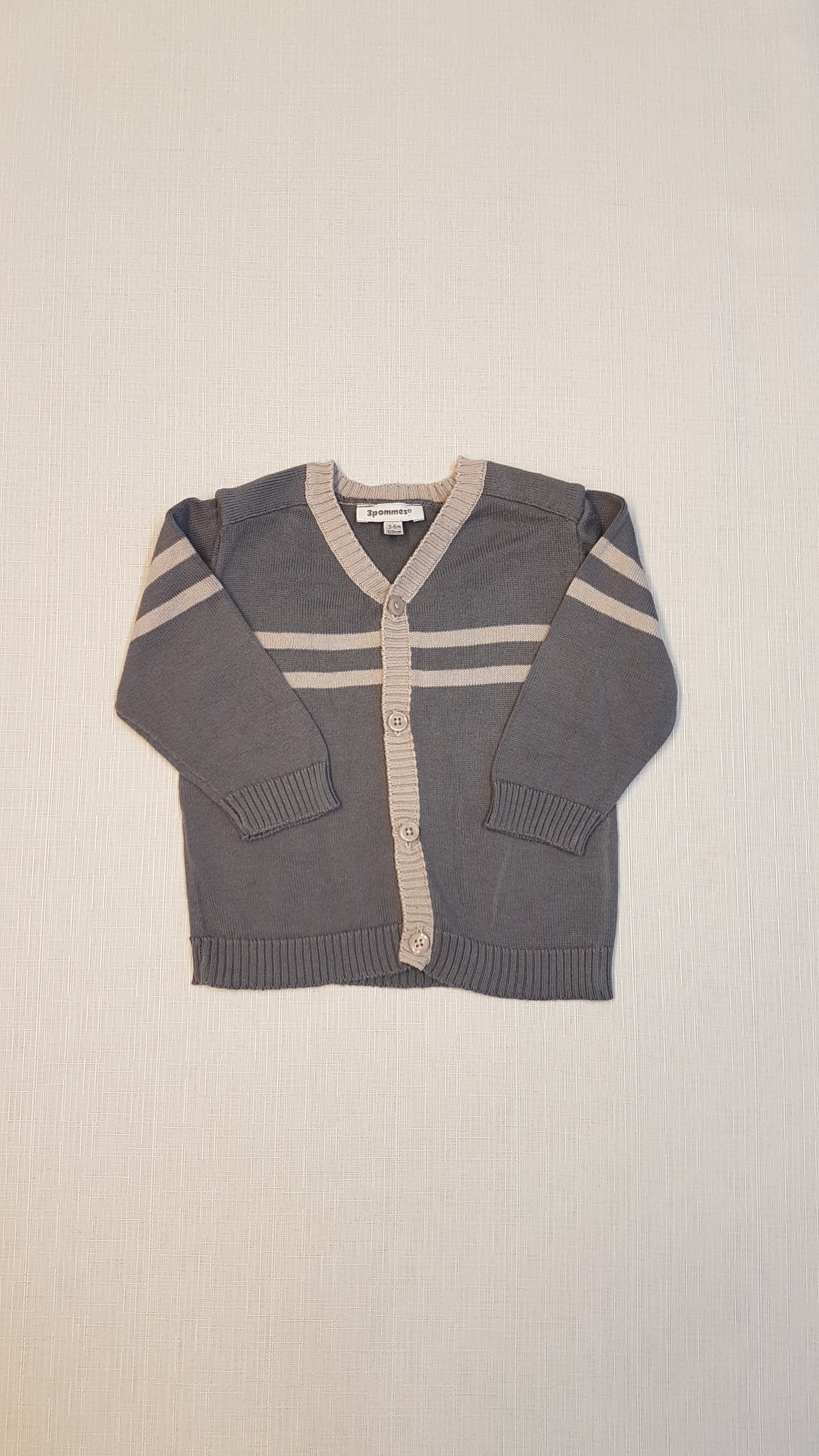 ELEGÁNS, CSÍKOS BABY KARDIGÁN