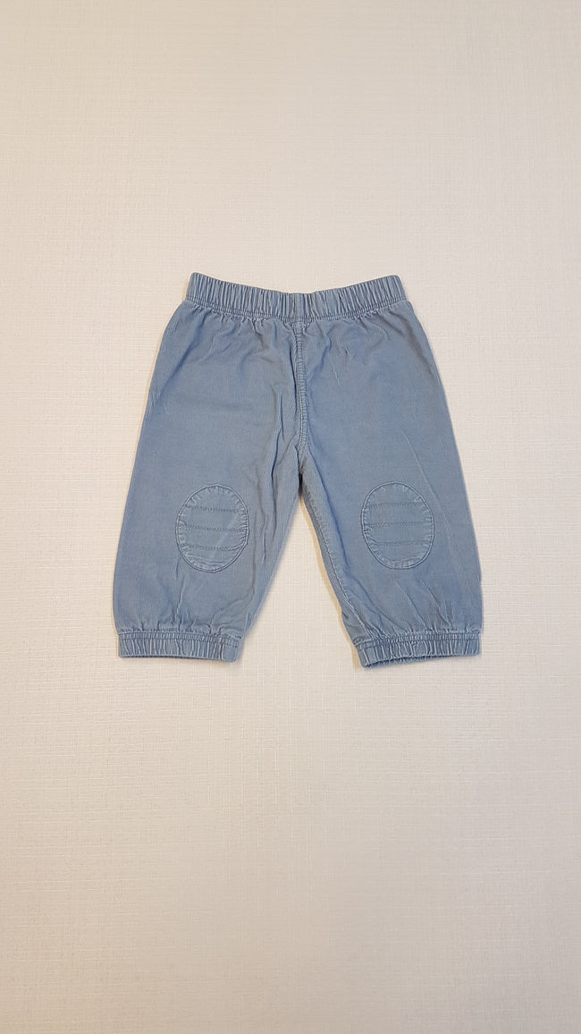 M&S ELEGÁNS KORDBÁRSONY, VILÁGOSKÉK KISFIÚ BABY NADRÁG, GUMIS DERÉKRÉSSZEL Hover Image