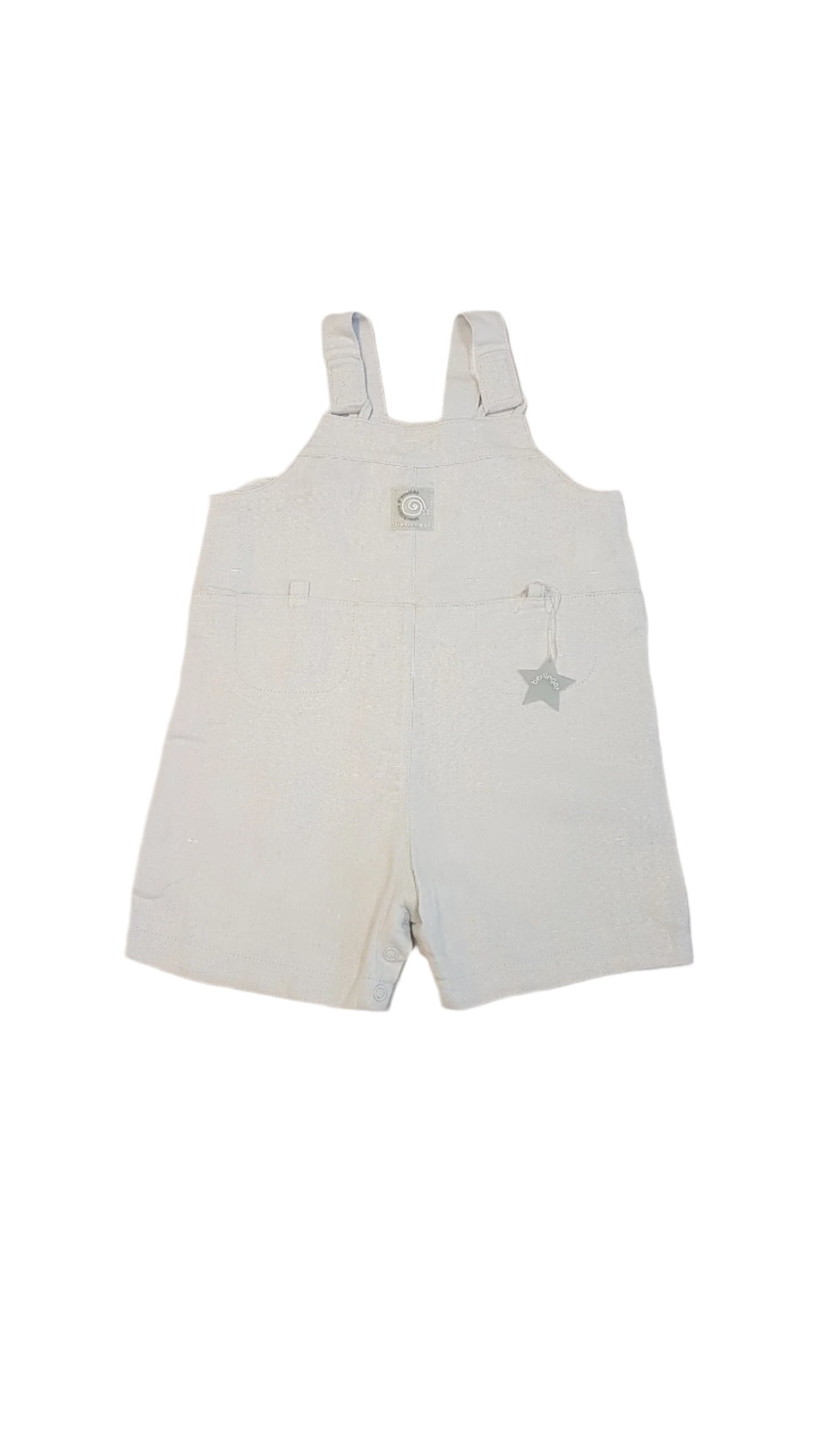 BERLINGOT VILÁGOSKÉK, VÁSZON,. KANTÁROS BABY RÖVIDNADRÁG