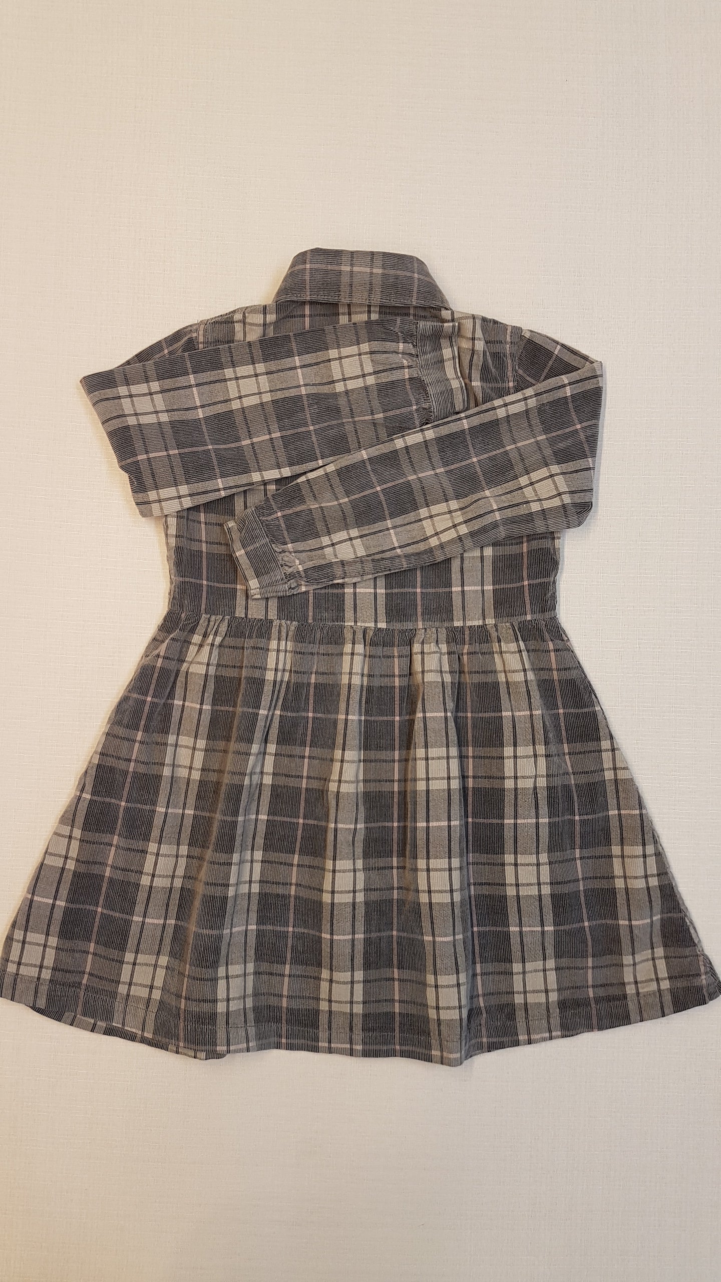 F&F KIDS KORDBÁRSONY, DIVATOS KISLÁNY RUHÁCSKA, EZÜST GOMBOKKAL DÍSZÍTVE