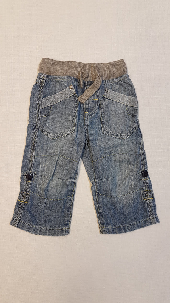 NEXT VAGÁNY, DIVATOS, KOPTATOTT, PUHA FARMER NADRÁG, GUMIS DERÉKRÉSSZEL, OLDALT GOMBOS-RÖVIDNADRÁGGÁ ALAKÍTHATÓ Hover Image