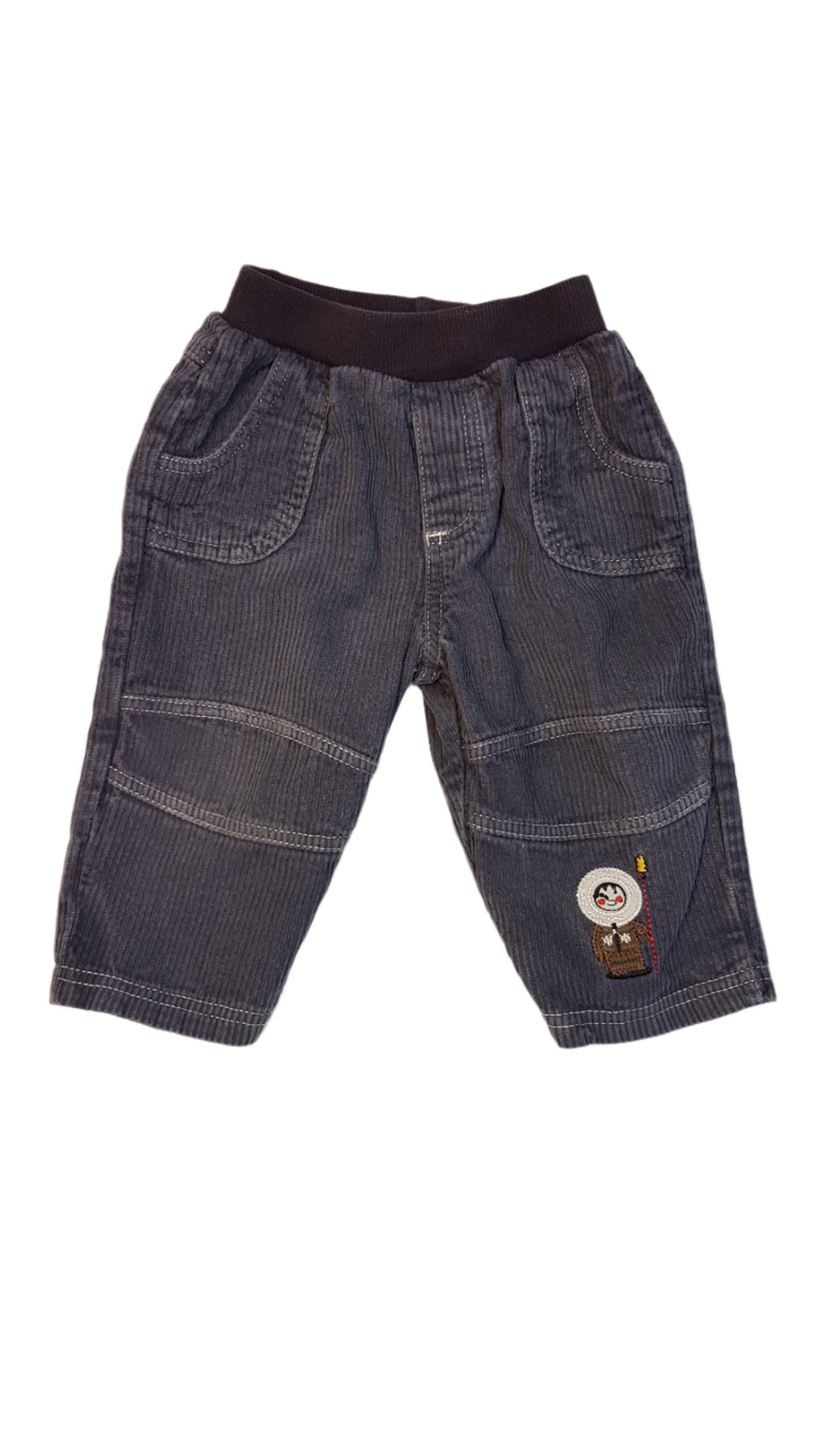 CHEEKY CHIMP VAGÁNY, BÁRSONY KISFIÚ NADRÁG, HÍMZETT ESZKIMO FIGURÁVAL