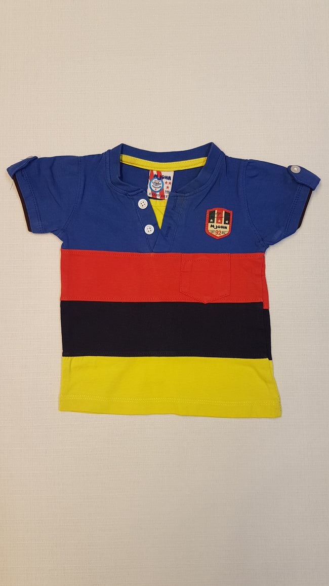 M JOHN SZÍNES,CSÍKOS, DIVATOS KISFIÚ POLÓ Hover Image