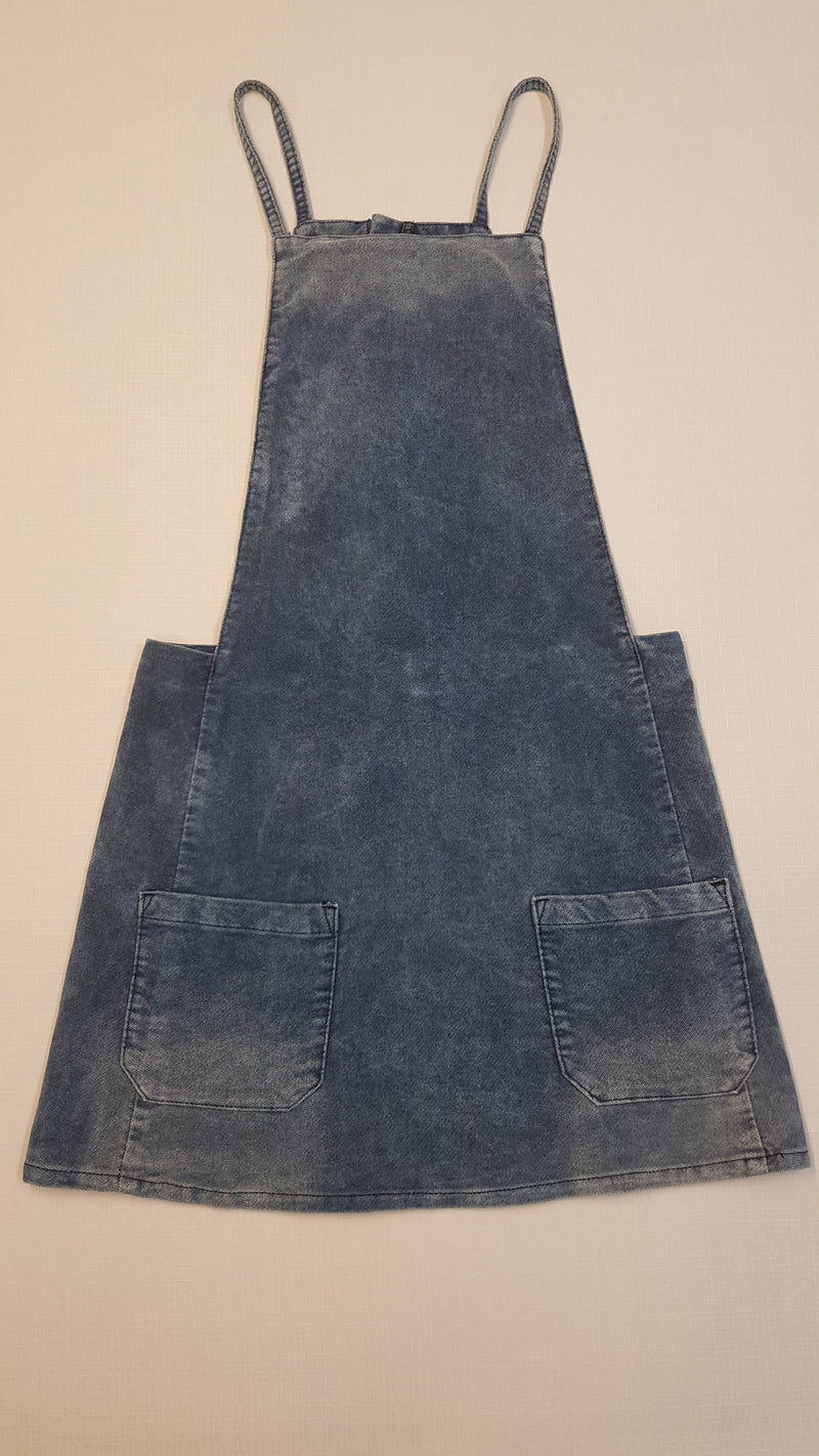 F&F KIDS KOPTATOTT FARMERHATÁSÚ KORDBÁRSONY, KANTÁROS RUHA, KÉTOLDALT NAGY ZSEBBEL