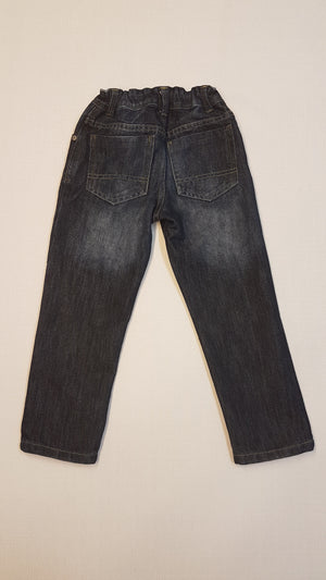 DENIM CO KOPTATOTT TRENDI, DIVATOS FARMER NADRÁG, ÁLLÍTHATÓ GUMIS DERÉKRÉSSZEL