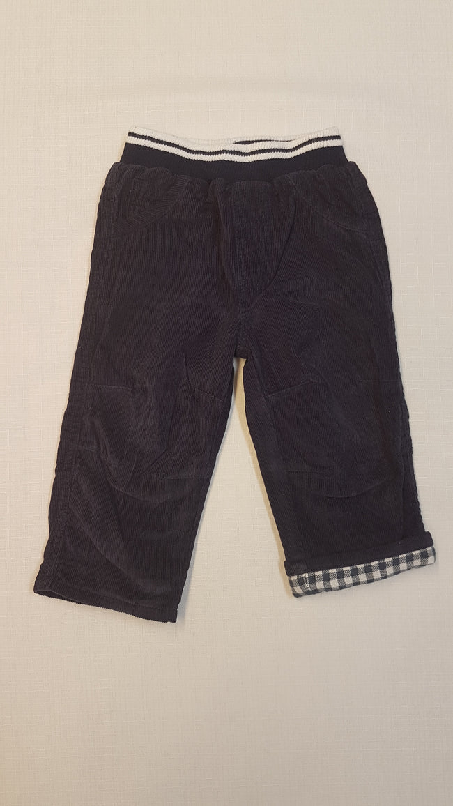 GEORGE SÖTÉTKÉK BÁRSONY NADRÁG PAMUT BÉLÉSSEL ÉS GUMIS DERÉK RÉSSZEL Hover Image