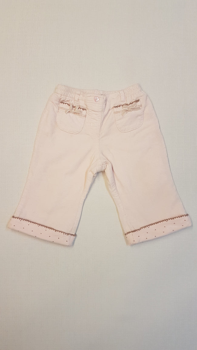 NEXT CSAJOS, RÓZSASZÍN BARNA CÉRNAMINTÁS, KÉTOLDALT ZSEBES, PUHA BÁRSONY NADRÁG, VÉKONY PAMUT BÉLÉSSEL Hover Image