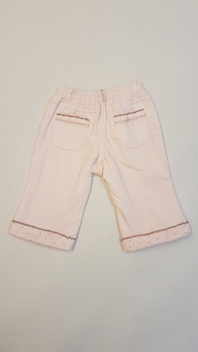 NEXT CSAJOS, RÓZSASZÍN BARNA CÉRNAMINTÁS, KÉTOLDALT ZSEBES, PUHA BÁRSONY NADRÁG, VÉKONY PAMUT BÉLÉSSEL Main Image