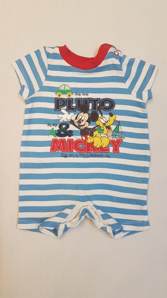 DISNEY BABY HÍMZETT VIDÁM FIGURÁS FELIRATOS  KISFIÚ NAPOZÓ 56 Hover Image