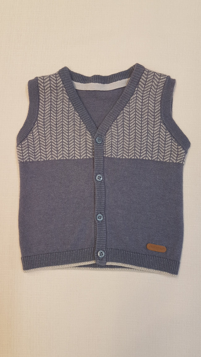 ÚJ M&S AUTOGRAPH EXTRA MINŐSÉGŰ  ELEGÁNS 56%GYAPJÚ  KISFIÚ GOMBOS MELLÉNY Hover Image