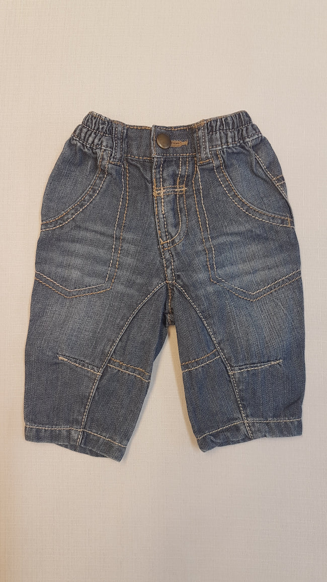 ÚJ GEORGE ÉDI - BÉDI KOPTATOTT KISFIÚ FARMERNADRÁG 56-62 Hover Image