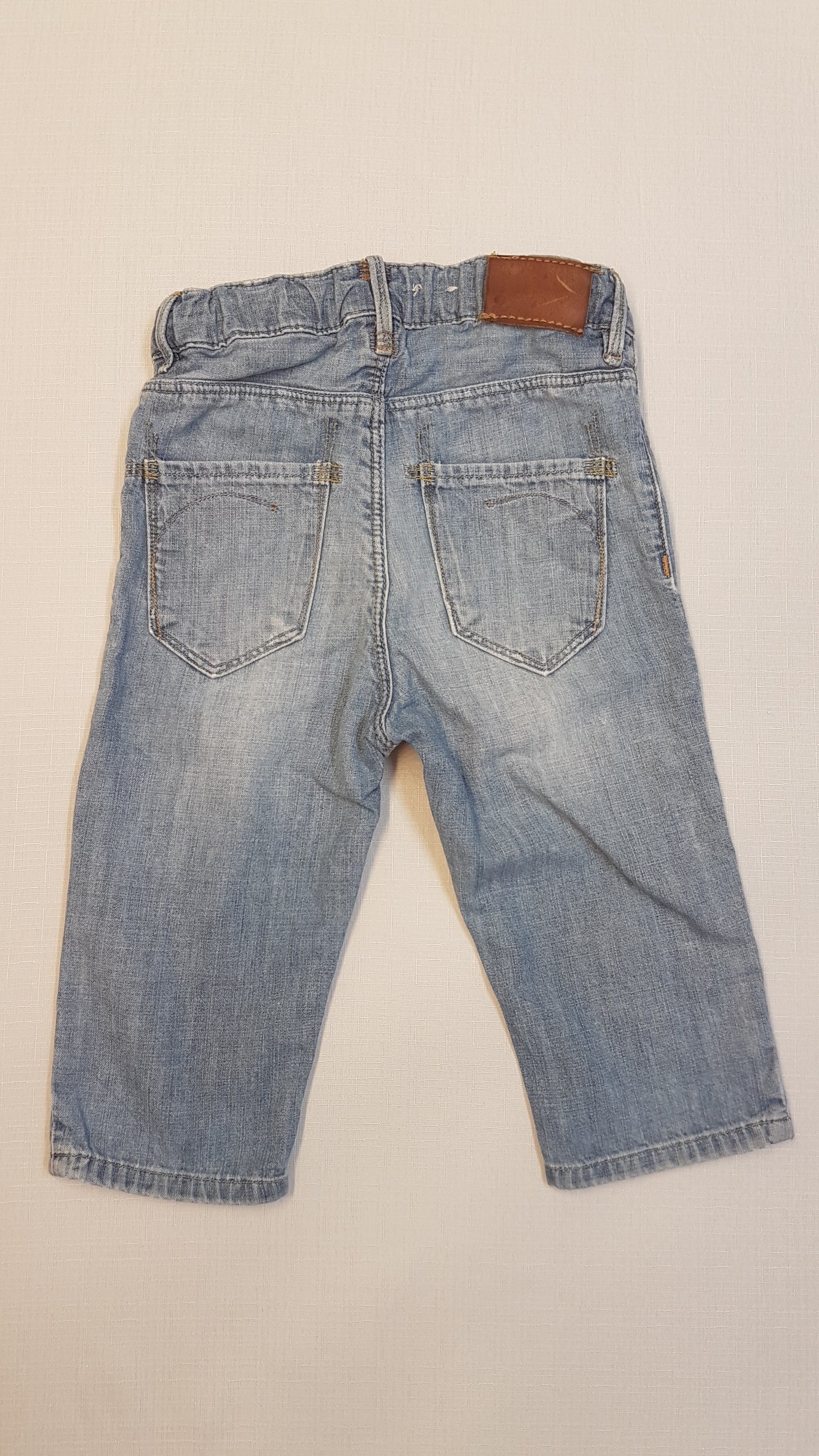 H&M KOPTATOTT, PUHA KISLÁNY FARMER NADRÁG, KÉTOLDALT SZÍVALAKÚ ZSEBEKKEL, ÁLLÍTHATÓ GUMIS DERÉKRÉSSZEL