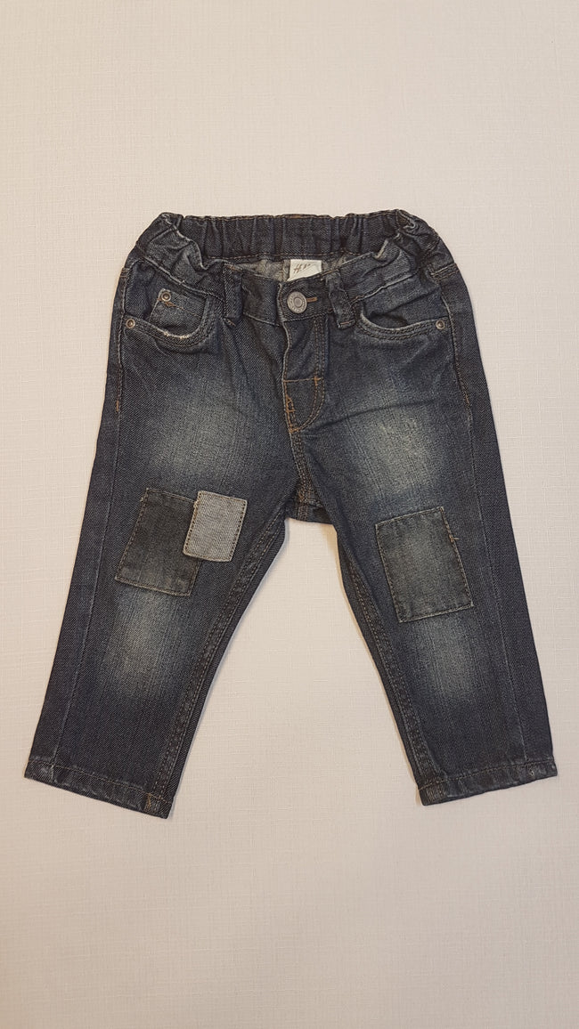 H&M TRENDI, VAGÁNY, KOPTATOTT, KISFIÚ FARMERNADRÁG, ÁLLÍTHATÓ GUMIS DERÉKRÉSSZEL Hover Image