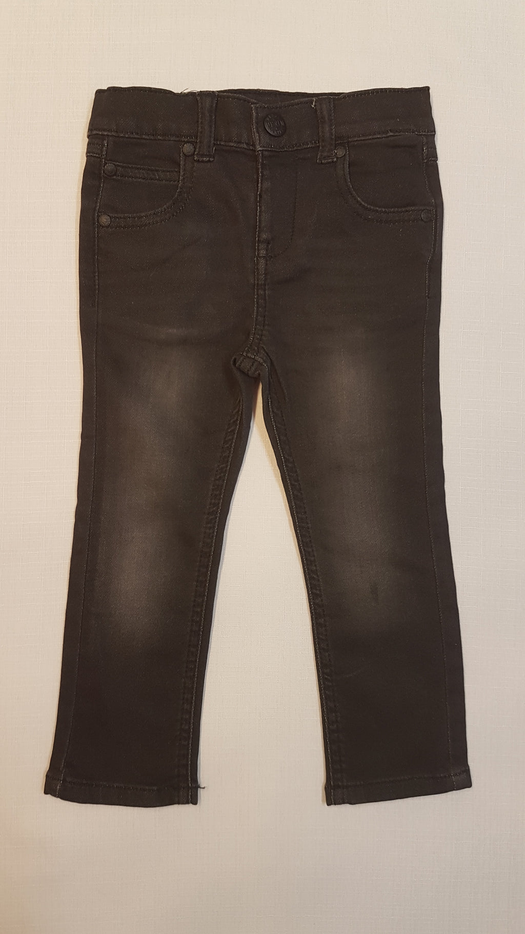 MOTHERCARE TRENDI, VAGÁNY, FEKETE KOPTATOTT FARMERNADRÁG, GUMIS DERÉKRÉSSZEL