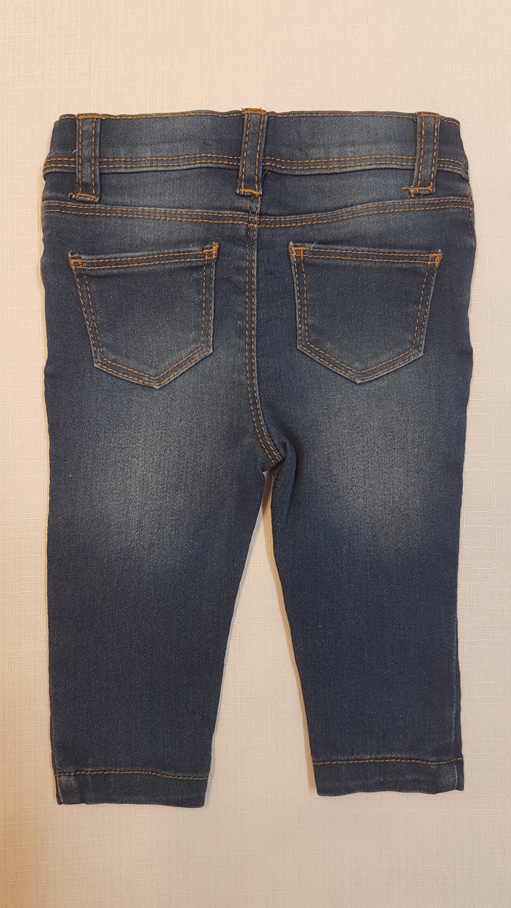 ÚJ DENIM CO SZTRECSI, PUHA KOPTATOTT, BARNA CÉRNAMINTÁS KISLÁNY FARMERNADRÁG