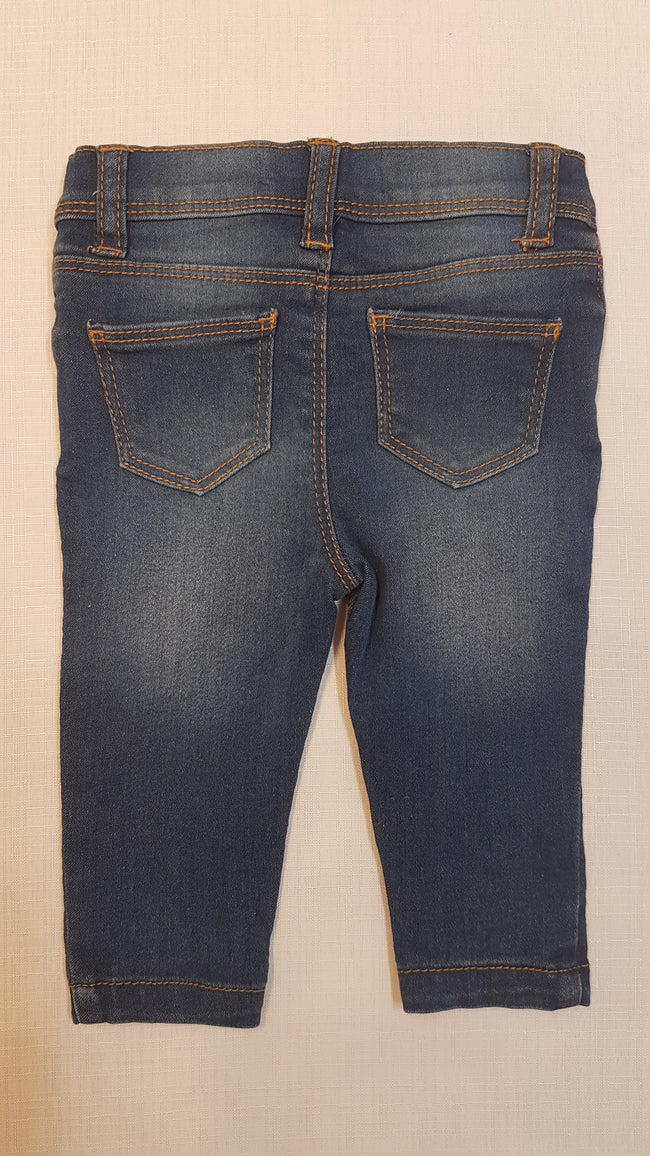 ÚJ DENIM CO SZTRECSI, PUHA KOPTATOTT, BARNA CÉRNAMINTÁS KISLÁNY FARMERNADRÁG Main Image