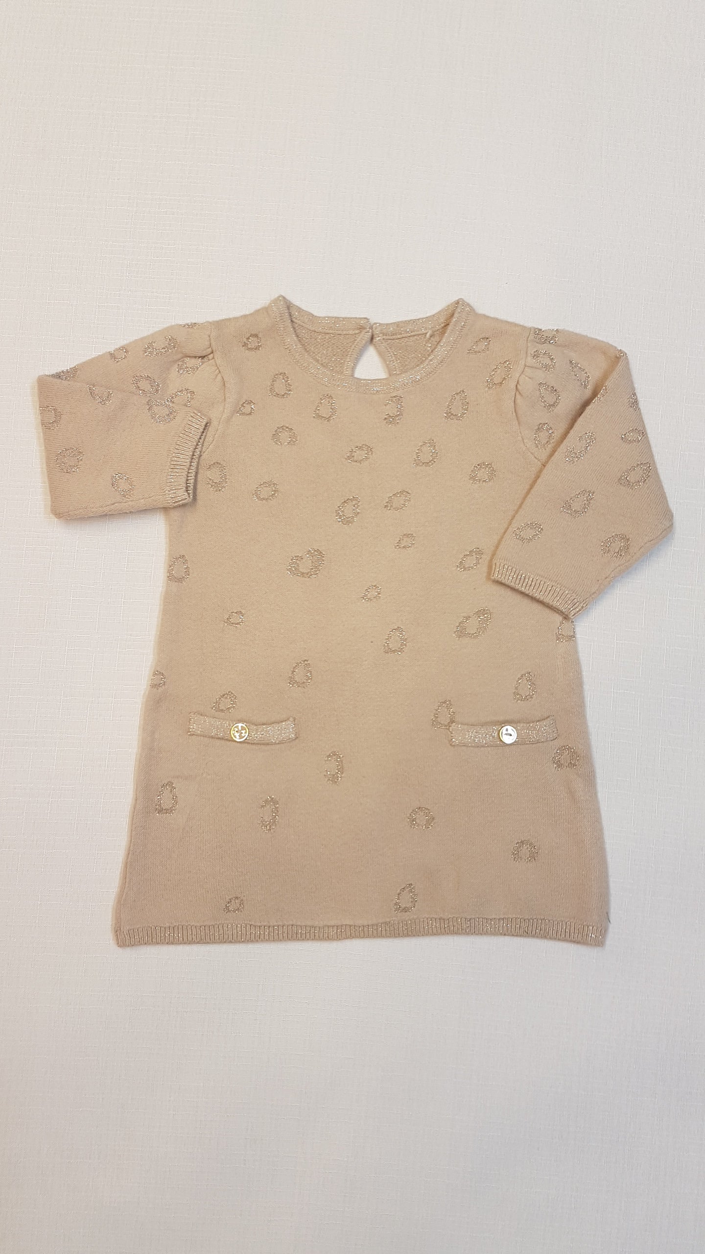 MATALAN PUHA TAPINTÁSÚ NYOMOTT MINTÁS, CSILLÁMPOROS, DIVATOS, KISLÁNY TUNIKARUHA 68