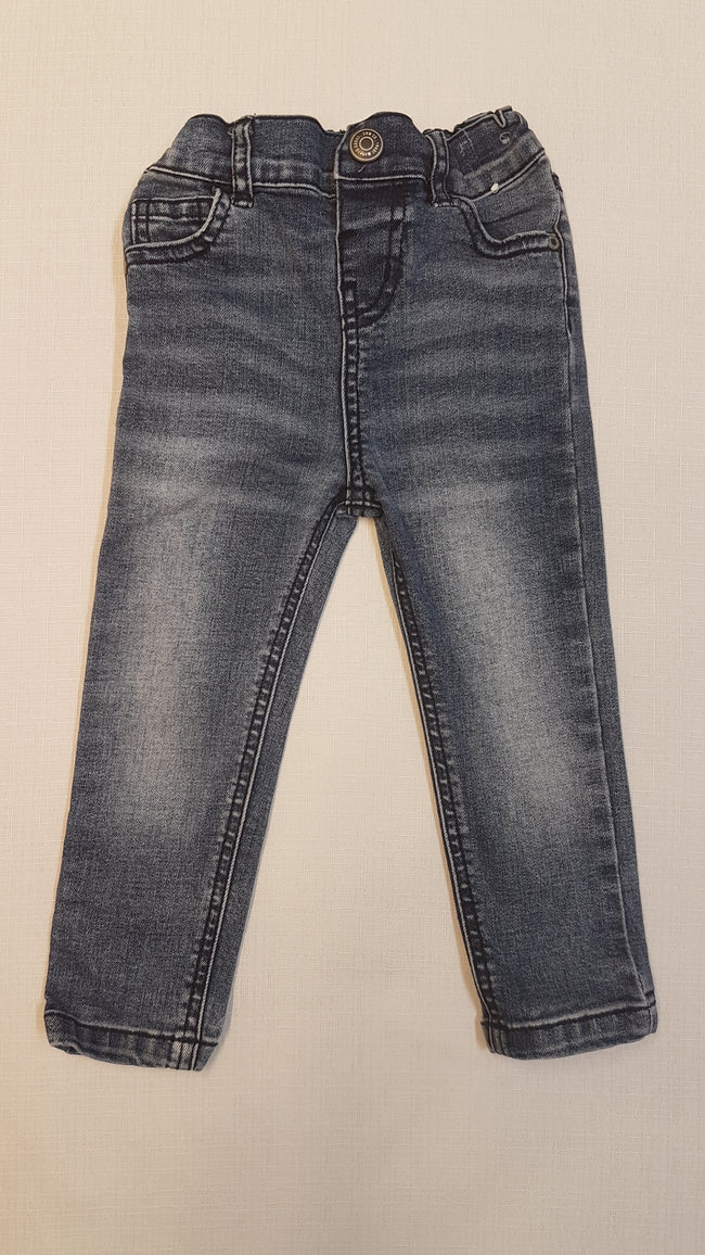 DENIM CO KOPTATOTT, VAGÁNY , SZTRECSI FARMER NADRÁG, ÁLLÍTHATÓ GUMIS DERÉKRÉSSZEL 86 Hover Image