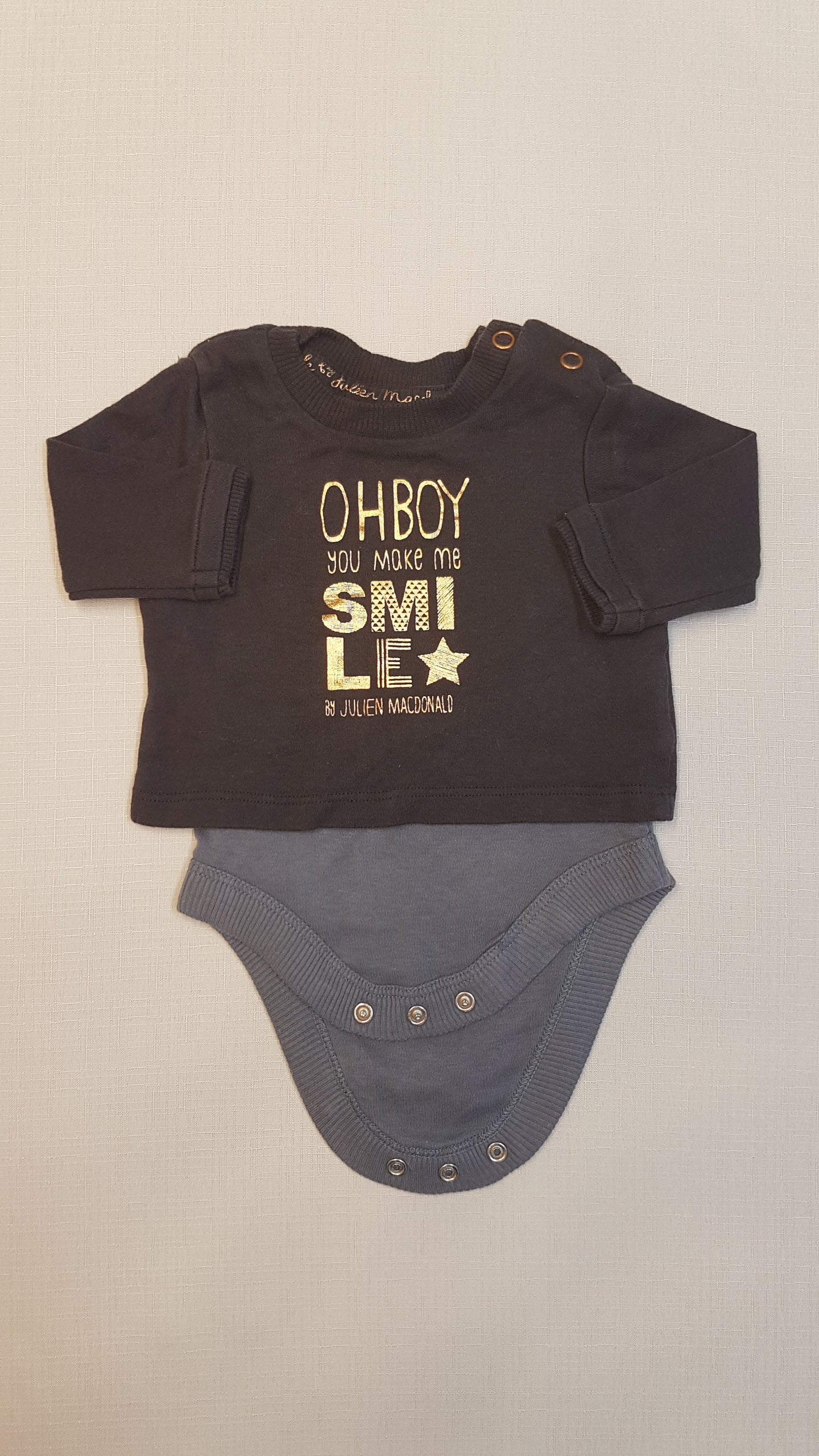 MOTHERCARE  FELIRATOS  HOSSZÚ UJJÚ PÓLÓ  BODY